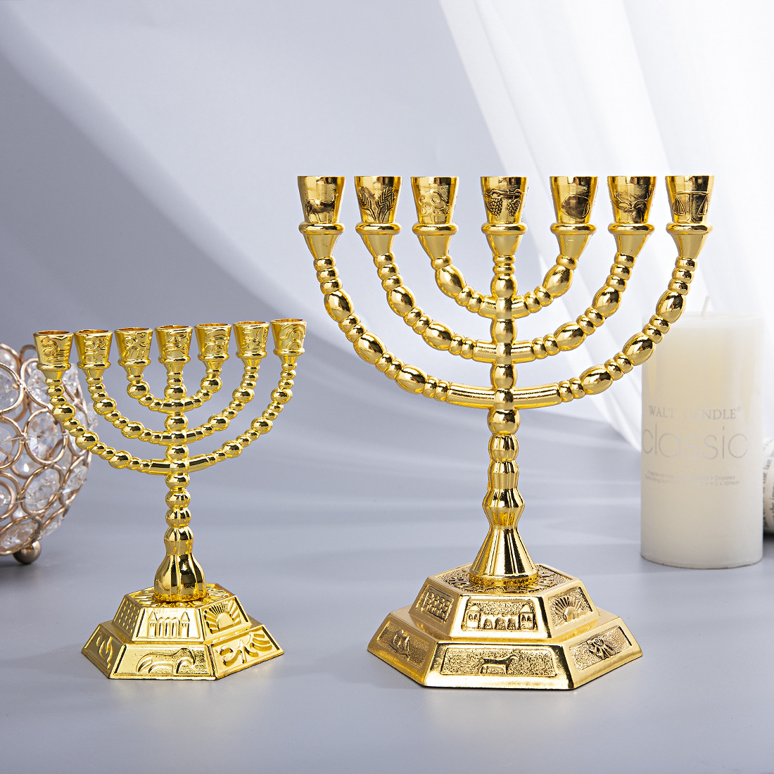 Candle Holder Decor - شمعدان مينورا بـ 7 فروع، ديكور