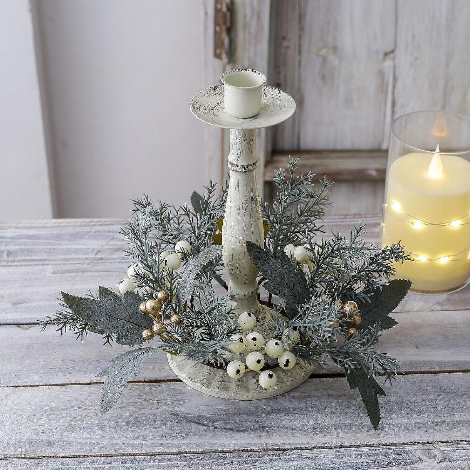 إكليل شموع مصنوع يدويًا من الز - مراجعة Candle Holder Decor وسعره