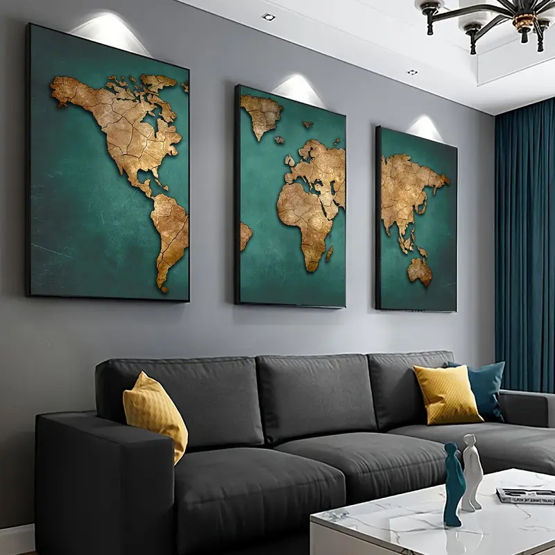 مجموعة من 3 ملصقات قماشية لخري - مراجعة Abstract Canvas Set وسعره