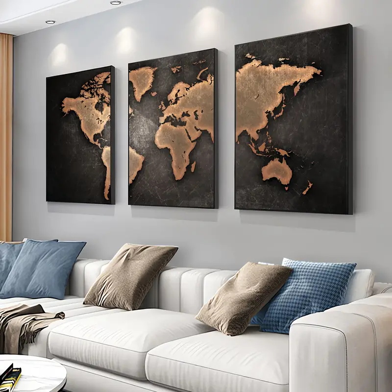 مجموعة من 3 ملصقات قماشية لخري - مراجعة Abstract Canvas Set وسعره