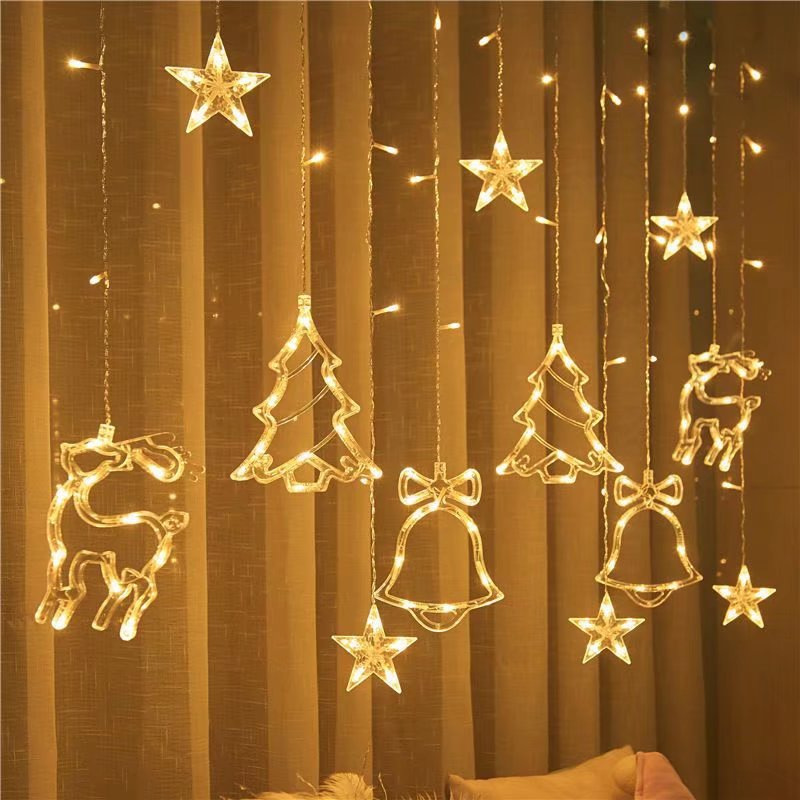 LED عيد الميلاد جارلاند سلسلة  - مراجعة Curtain Curtain وسعره