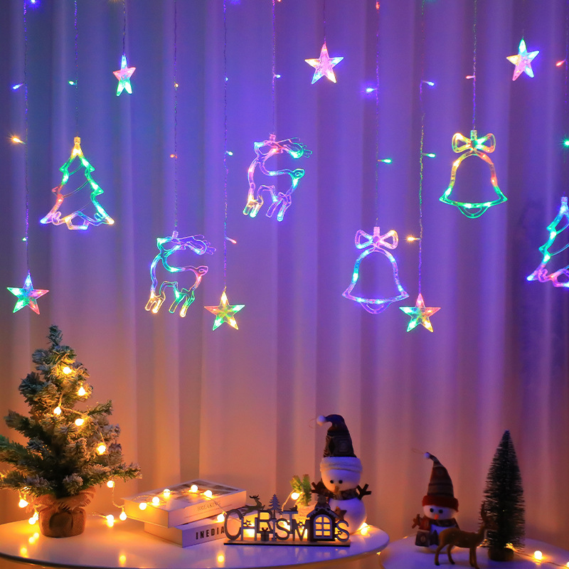 LED عيد الميلاد جارلاند سلسلة  - مراجعة Curtain Curtain وسعره