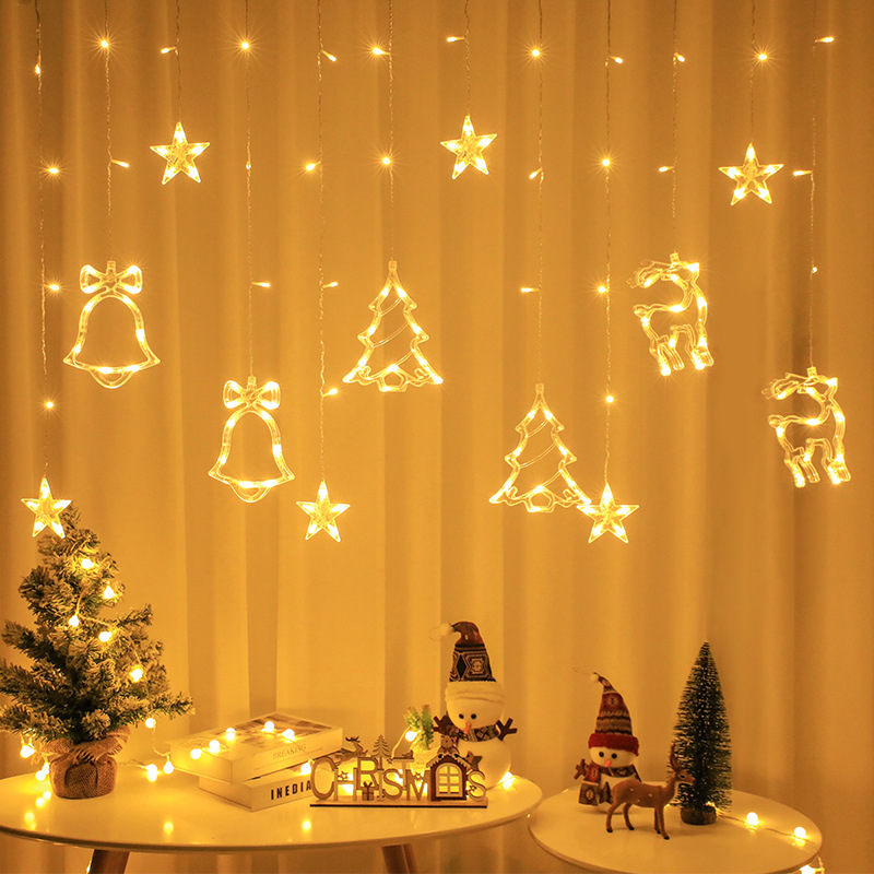 LED عيد الميلاد جارلاند سلسلة  - مراجعة Curtain Curtain وسعره