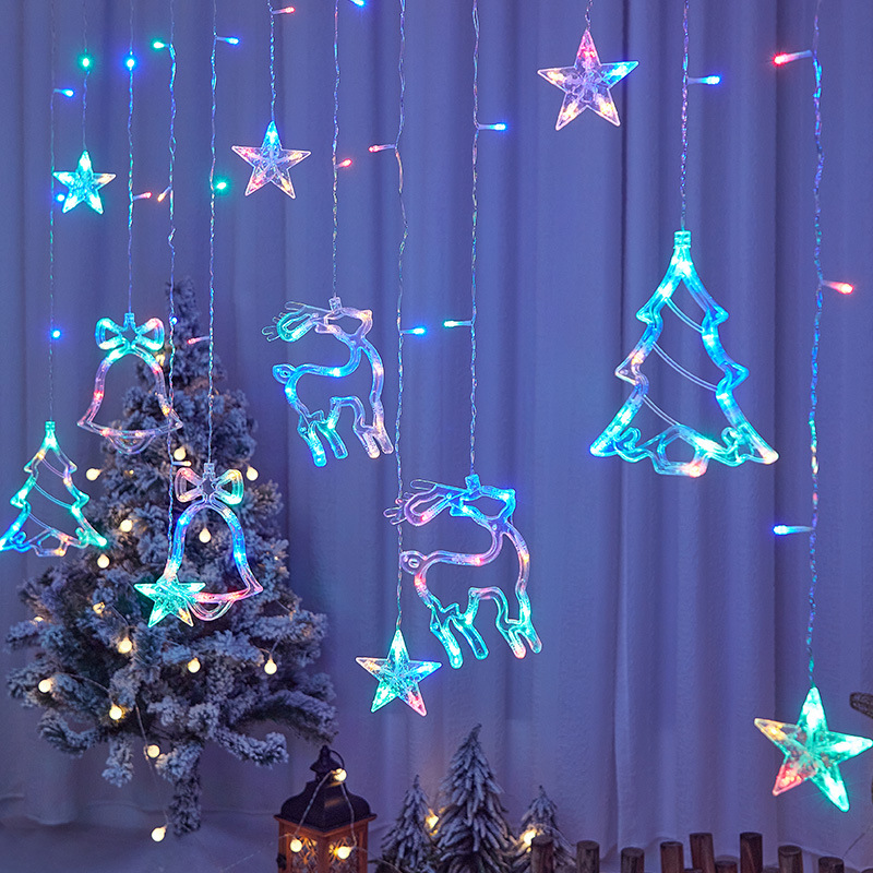 LED عيد الميلاد جارلاند سلسلة  - مراجعة Curtain Curtain وسعره